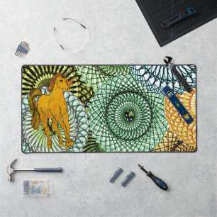 Authentisches Einhorn Schreibtischunterlage