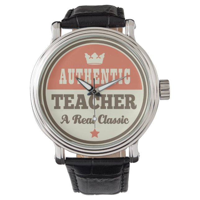 Authentisches Geschenk des Lehrers (Funny) Armbanduhr (Vorderseite)