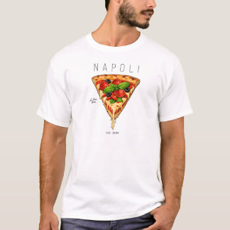 Authentisches Neapolitaner Pizza-Grafik-T-Shirt T-Shirt