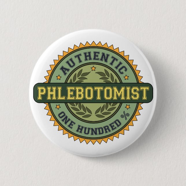 Authentisches Phlebotomist Button (Vorderseite)
