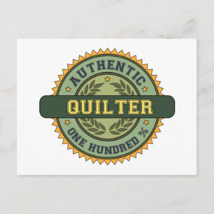 Authentisches Quilter Postkarte