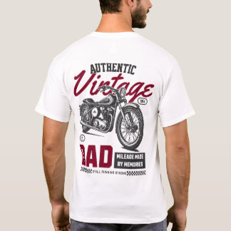 Authentisches T-Shirt für den Vintagen Vater mit M