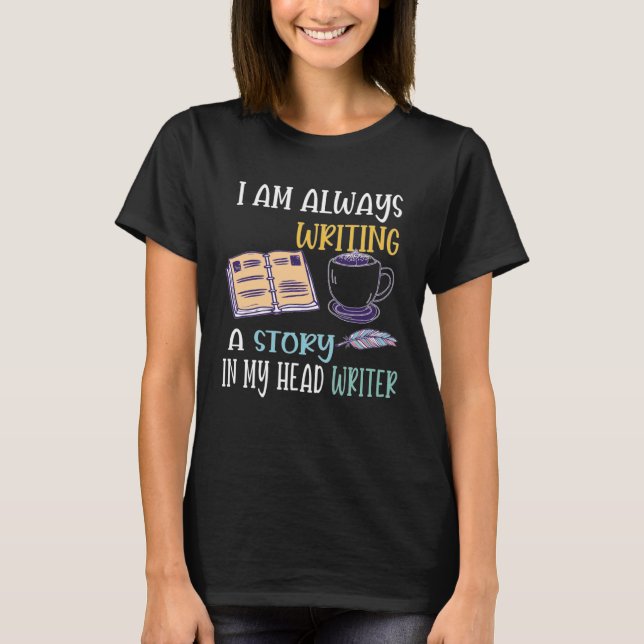 Author Journalist Teacher Writing Content Creator  T-Shirt (Vorderseite)