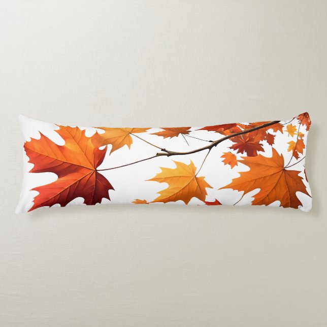 Authumn leaves body pillow orange seitenschläferkissen (Vorderseite)