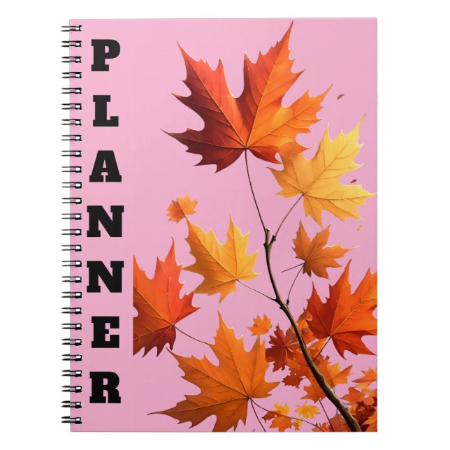 Authumn leaves Spiral Photo Notebook Notizblock (Vorderseite)