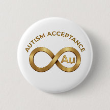Autism Acceptance Infinity Symbol | Au Gold Pin