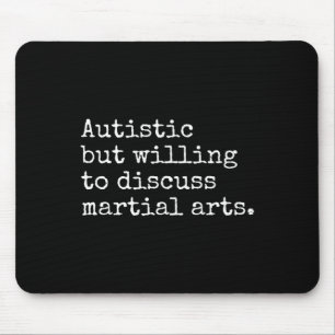 Autism Asd Aspie Karate Kung Fu Autistic Martial A Mousepad