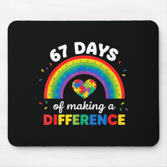 Autism Awareness 67 Days Of Making A Difference 6  Mousepad (Vorne)