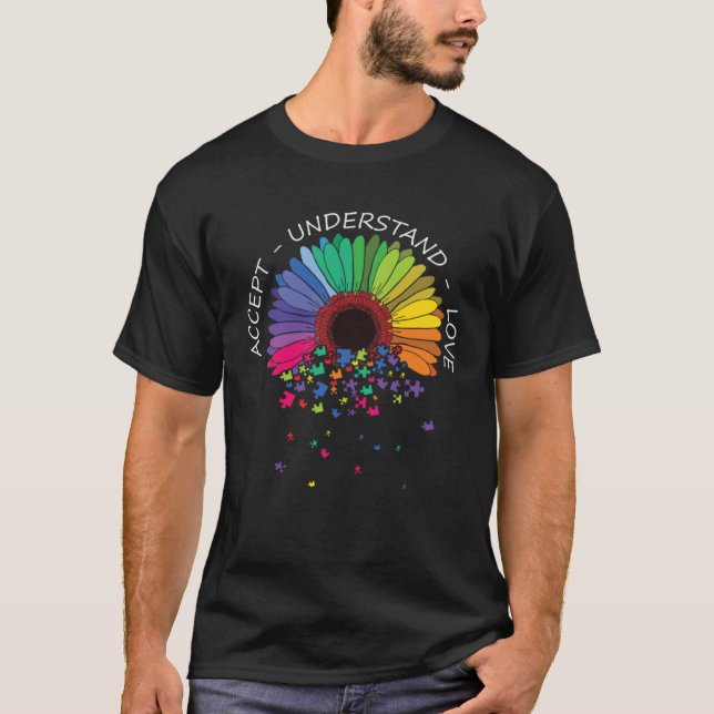 Autism Awareness Accept Understand Love Support Au T-Shirt (Vorderseite)