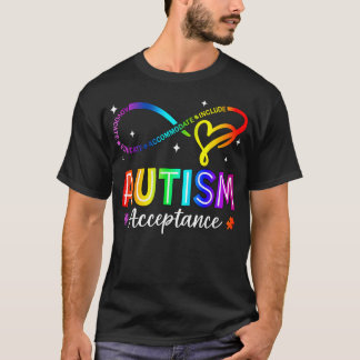 Autism Awareness Acceptance Infinity Symbol T-Shirt