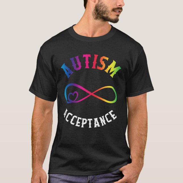 Autism Awareness Acceptance Red Instead Puzzle mom T-Shirt (Vorderseite)