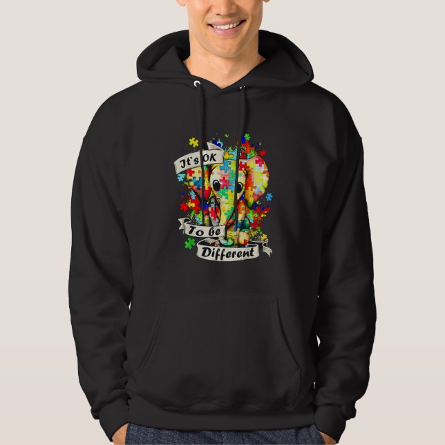 Autism Awareness Acceptance Women Kid Its Ok To Be Hoodie (Vorderseite)