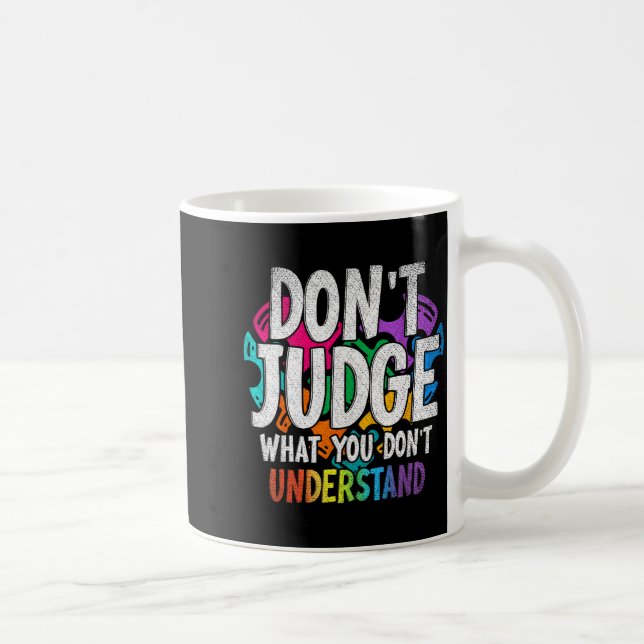 Autism Awareness Adult Uni-kids Black Short Sleeve Kaffeetasse (Rechts)