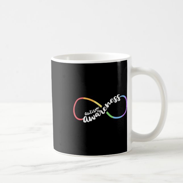 Autism Awareness Autistic Acceptance Rainbow Infin Kaffeetasse (Rechts)