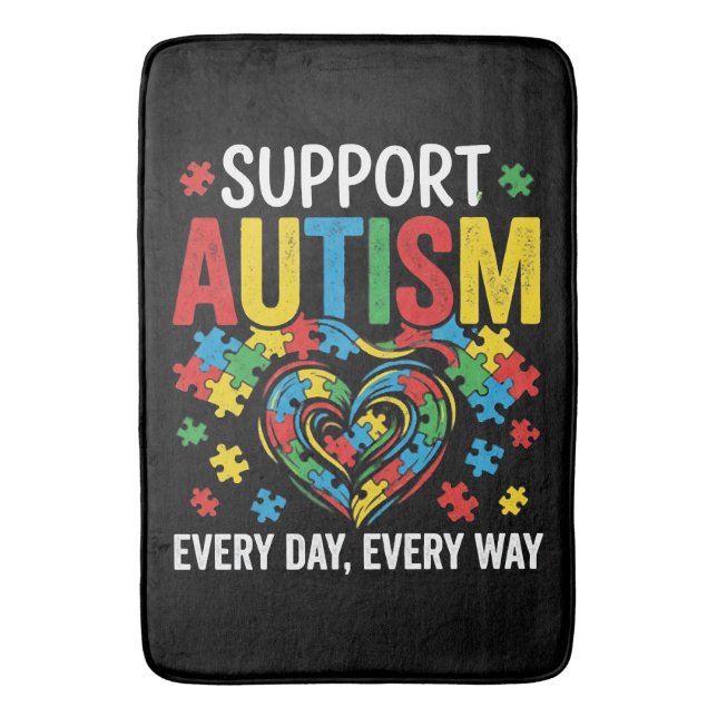 Autism awareness badematte (Vorderseite Vertikal)