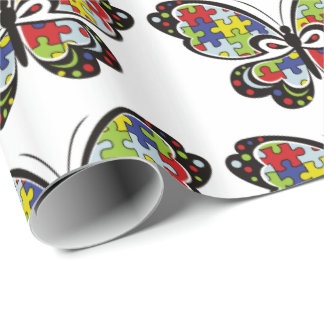 Autism Awareness Butterfly Geschenkpapier