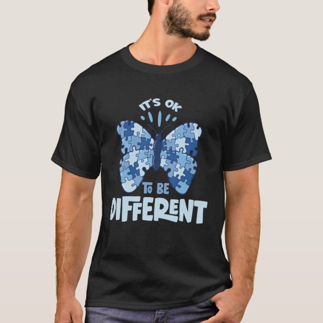 Autism Awareness Butterfly Proud Parents of Autist T-Shirt (Vorderseite)