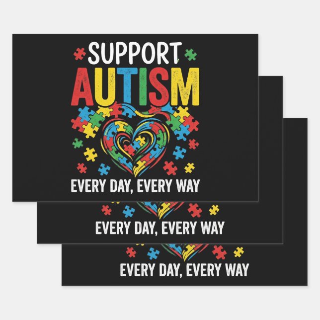 Autism awareness geschenkpapier set (Set)