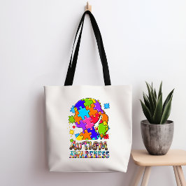 Autism Awareness Girl Puzzle Tote Bag Tasche