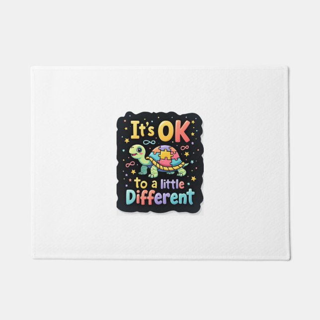 Autism Awareness It's Ok To Be A Little Different  Fußmatte (Vorderseite)