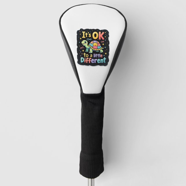 Autism Awareness It's Ok To Be A Little Different  Golf Headcover (Vorderseite)