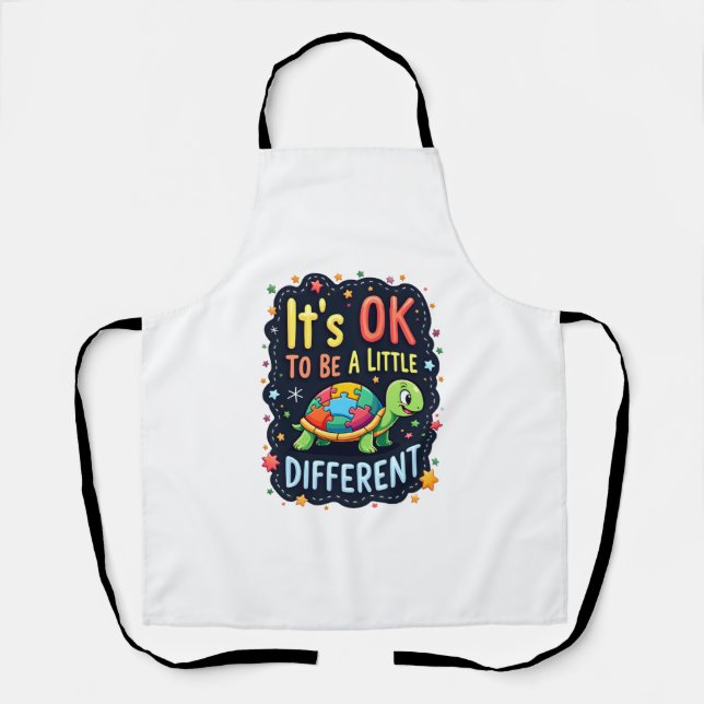 Autism Awareness It's Ok To Be A Little Different  Schürze (Vorderseite)