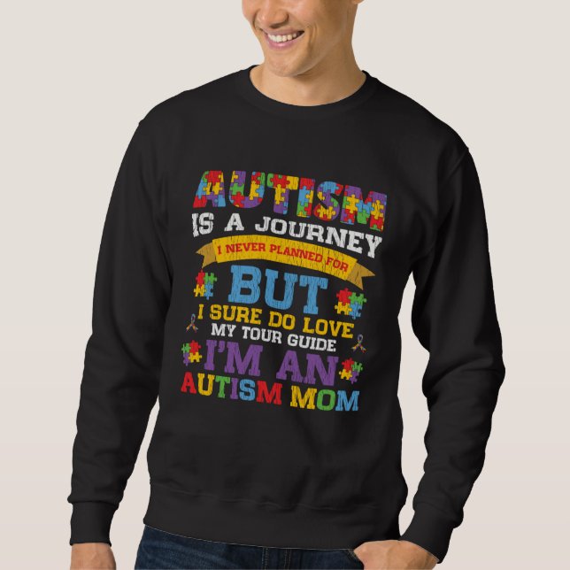 Autism Awareness Mom Proud Autistic Son Daughter A Sweatshirt (Vorderseite)
