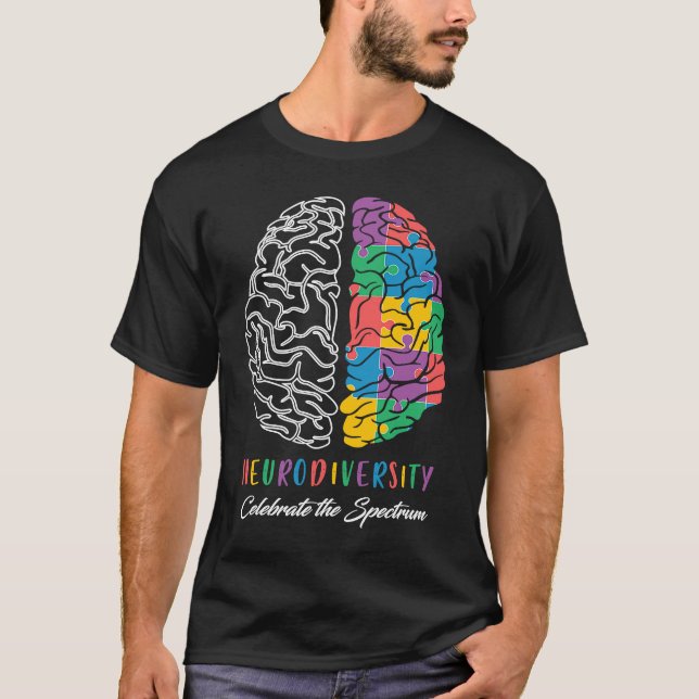 Autism Awareness Neurodiversity Celebrate The Spec T-Shirt (Vorderseite)