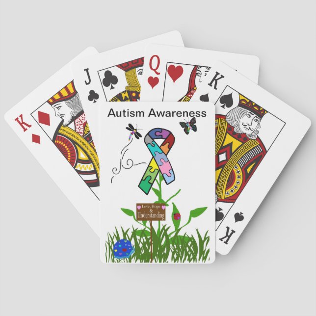 Autism Awareness Playing Cards Spielkarten (Rückseite)