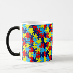 Autism Awareness-Puzzle by Shirley Taylor Verwandlungstasse