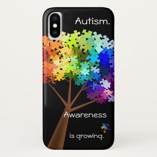 Autism Awareness Puzzle Tree Smart Phone Case (Rückseite)