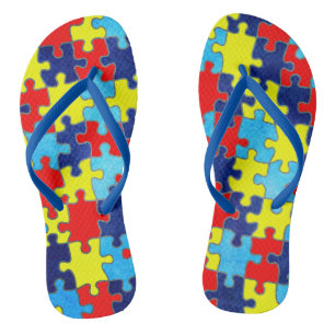 Autism Awareness-Puzzle von Shirley Taylor Flip Flops
