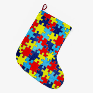Autism Awareness-Puzzle von Shirley Taylor Großer Weihnachtsstrumpf