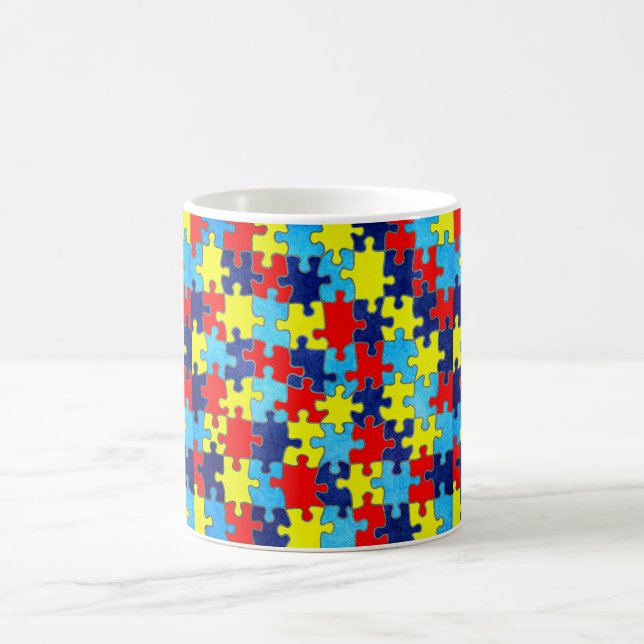 Autism Awareness-Puzzle von Shirley Taylor Kaffeetasse (Mittel)
