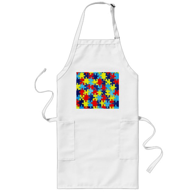 Autism Awareness-Puzzle von Shirley Taylor Lange Schürze (Vorne)