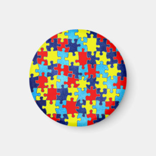 Autism Awareness-Puzzle von Shirley Taylor Magnet