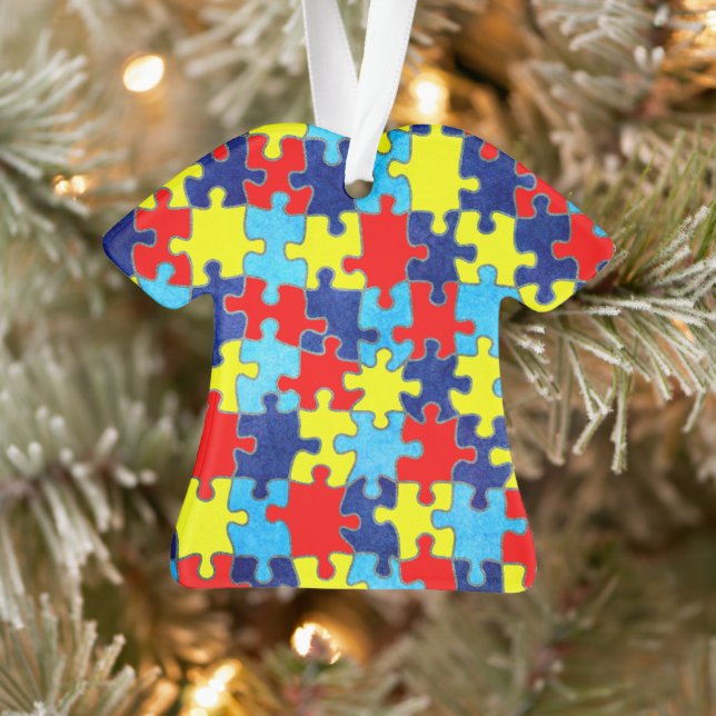 Autism Awareness-Puzzle von Shirley Taylor Ornament (Baum)