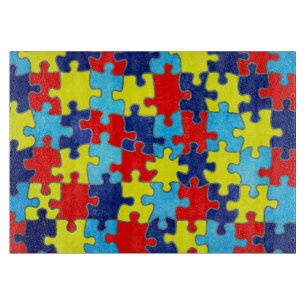 Autism Awareness-Puzzle von Shirley Taylor Schneidebrett