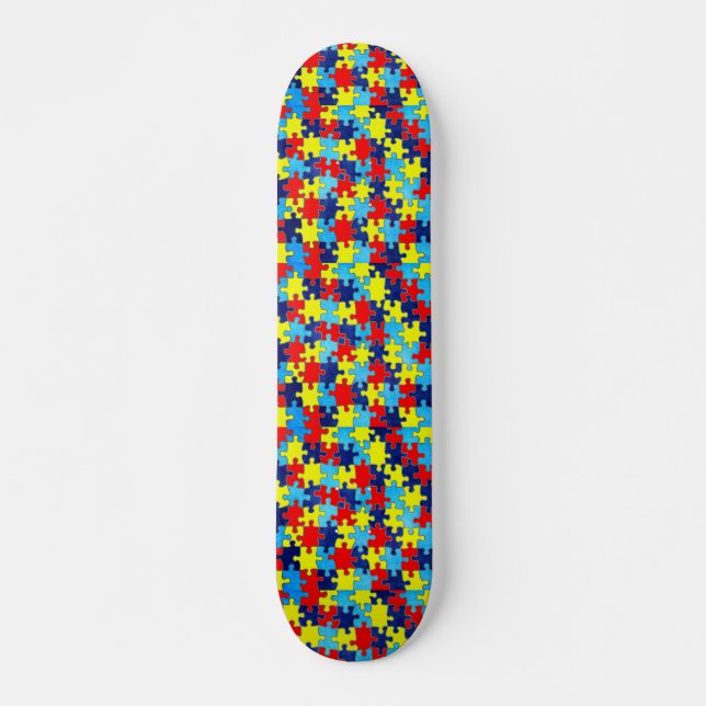 Autism Awareness-Puzzle von Shirley Taylor Skateboard (Vorne)
