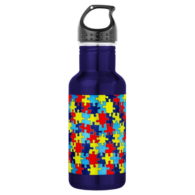 Autism Awareness-Puzzle von Shirley Taylor Trinkflasche (Vorderseite)