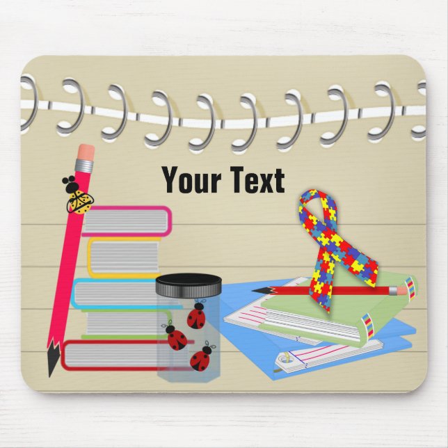 Autism Awareness School Mouse Pad Mousepad (Vorne)