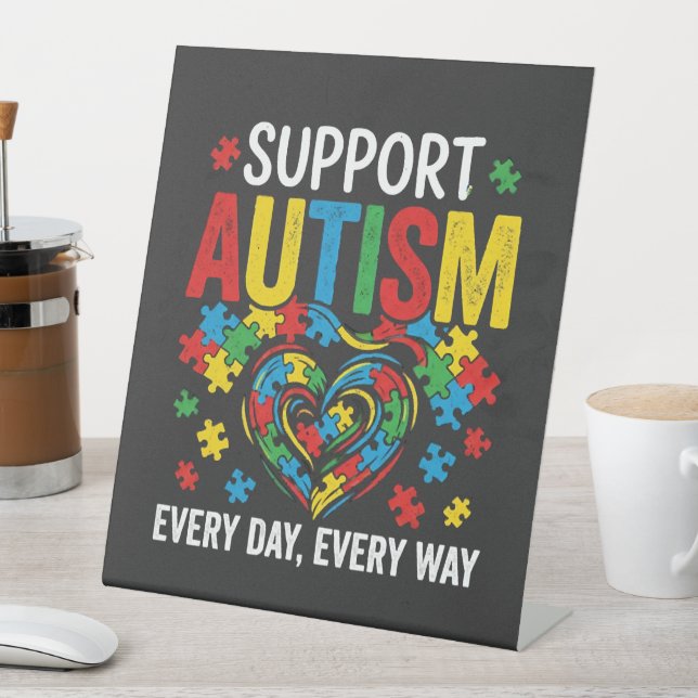Autism awareness sockelschild (In Situ)
