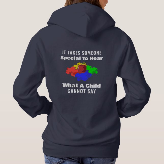 Autism Awareness Special Education Needs Teachers Hoodie (Rückseite)