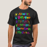 Autism Awareness Support Autistic Kids for Mom Dad T-Shirt<br><div class="desc">Autism Awareness Support Autistic Kids for Mom Dad White  .</div>