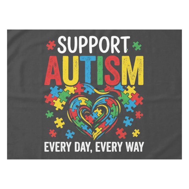 Autism awareness tischdecke (Vorderseite (Horizontal))