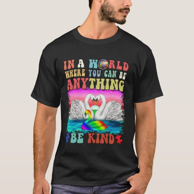 Autism Awareness Women SPED Teacher Boys Be Kind A T-Shirt (Vorderseite)