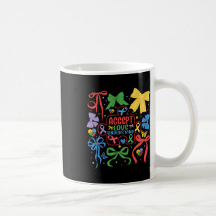 Autism Coquette Bow Puzzle Ribbon Autism Mama Neur Kaffeetasse