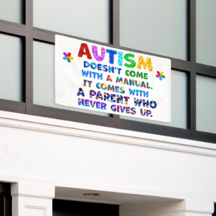 AUTISM Eltern geben nie auf Banner