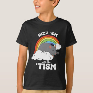 Autism Funny Rizz Em mit dem Tismusmememe T-Shirt