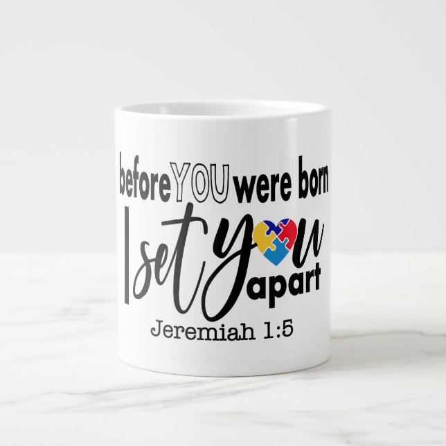 Autism Gift Jumbo Tasse (Vorderseite)